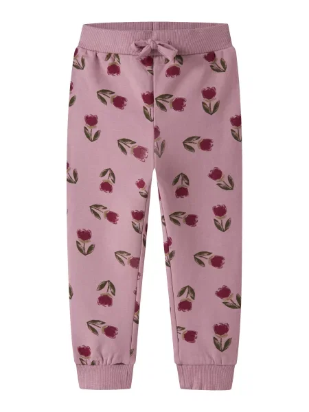 NAME IT Pantaloni NMFokla închis / mauve / roşu închis verde