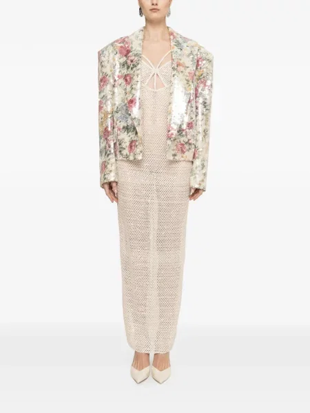 Sacou Nissa cu paiete cu model floral