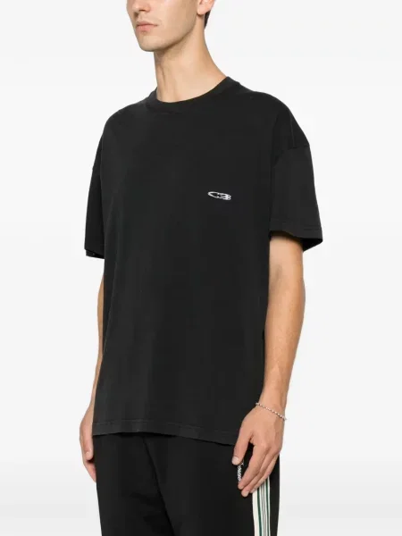 Tricou Cole Buxton cu broderie negru