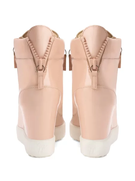 Sneakerși Giuseppe Zanotti cu pană roz
