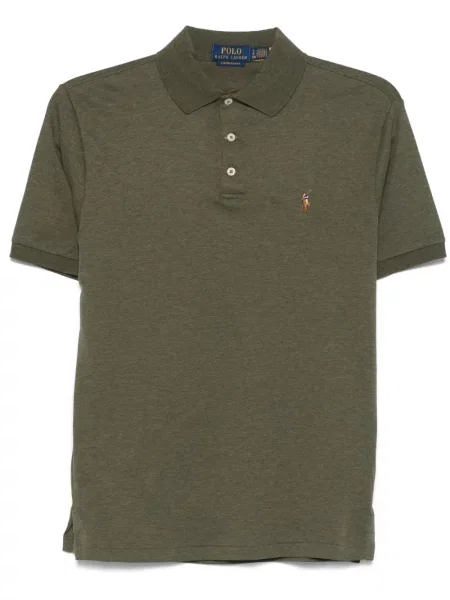 Tricou polo Polo Ralph Lauren cu broderie verde