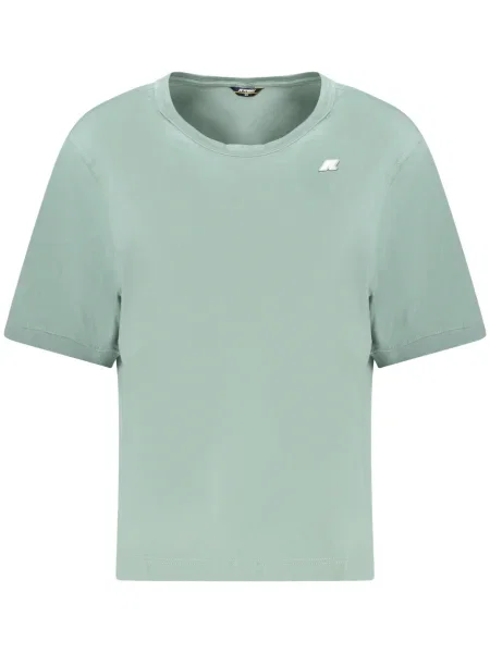 Krótka koszulka K-way z krótkim rękawem zielona