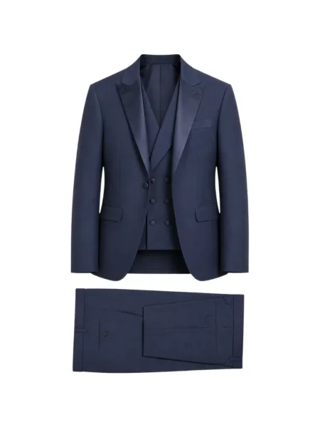 Costum Etiem Textil S.l. cu rever albastru