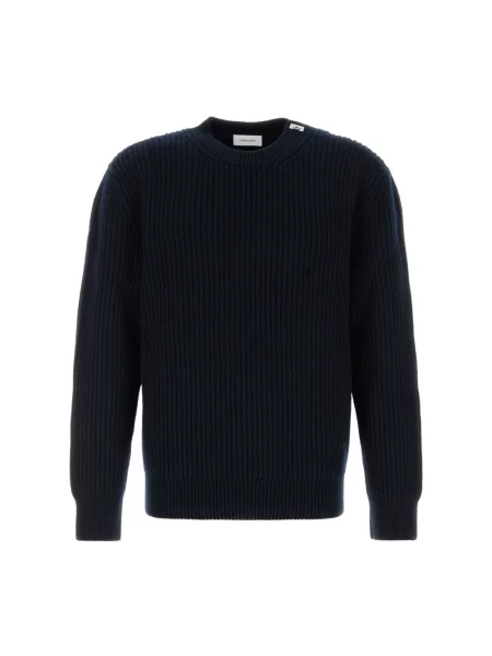 Sweter Ferragamo wełniany niebieski