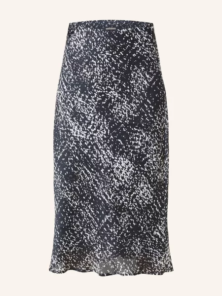 Calvin Klein spódnica granatowy midi rozkloszowana biała