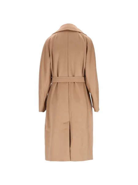 Cu centură palton Weekend Max Mara cu două rânduri de nasturi