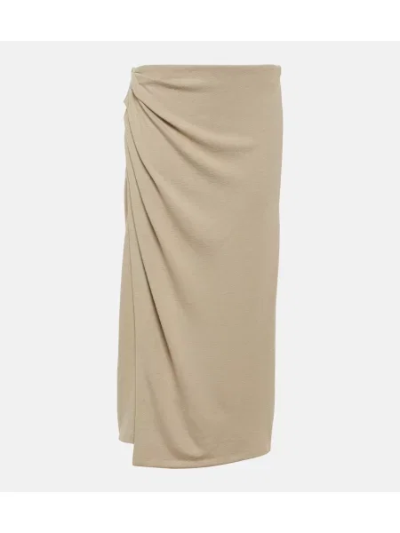 Fustă Vince din jerseu maro