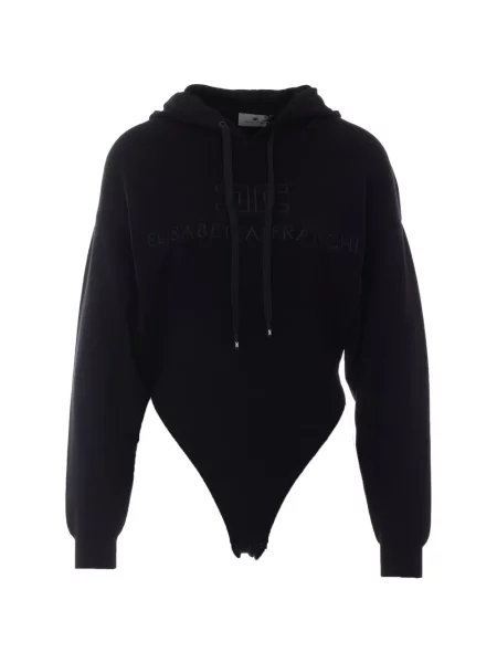 Body Elisabetta Franchi cu broderie negru