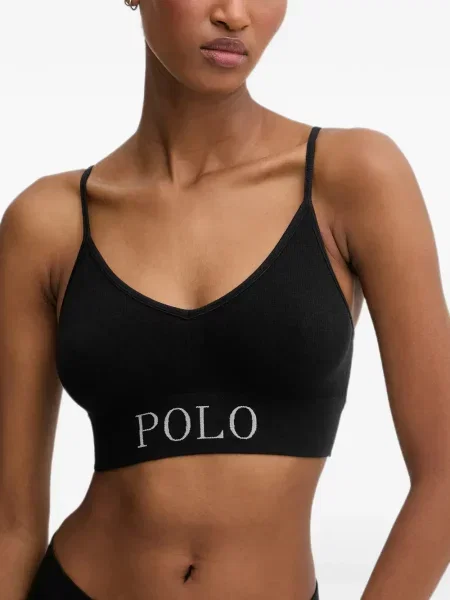 Pijamale Polo Ralph Lauren cu autograf cu dungi din piele negru
