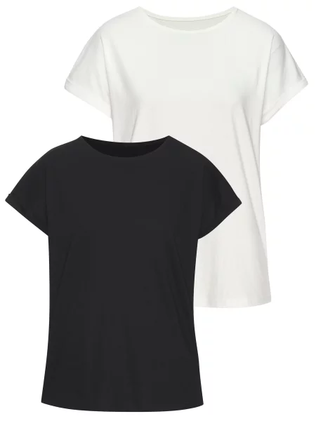 VIVANCE Tricou negru alb