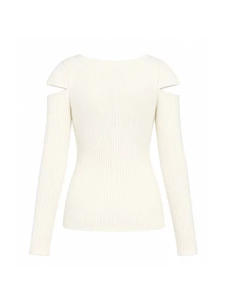 Sweter Weili Zheng biały