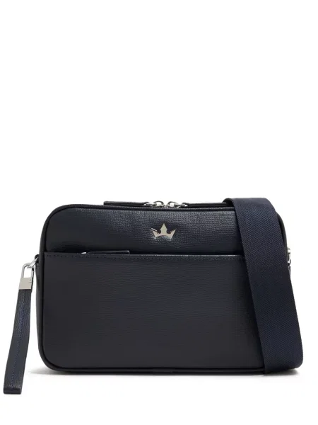 Кожена чанта Roderer синьо