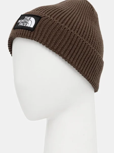 The North Face czapka TNF Logo Box brązowa