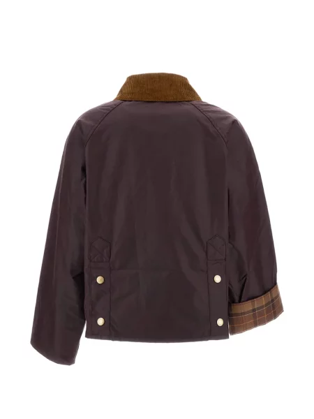 Gulerat ceruit geacă Barbour de catifea cord maro