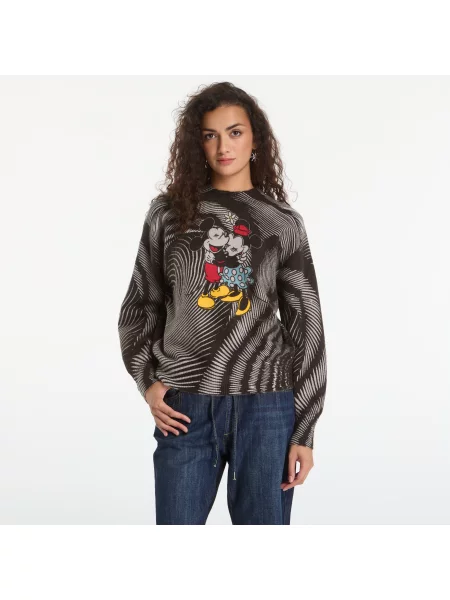 Пуловер Desigual Hug Mickey Pullover Black S черно