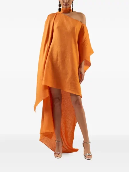 Rochie Taller Marmo asimetrică portocaliu