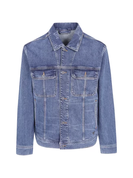 Geacă de blugi Emporio Armani albastru