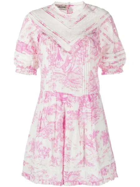 Rochie Zadig&voltaire cu imagine de costum alb