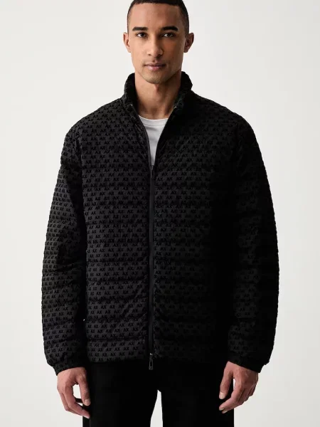 Armani Exchange geacă cu puf pentru bărbați negru