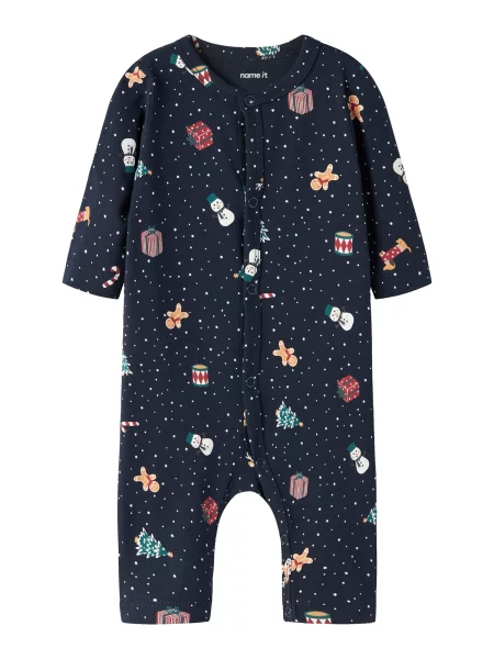 NAME IT Pijamale NBNVISMAS bleumarin / verde pin / roşu închis alb