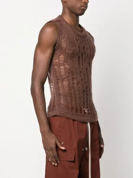 Megzta marškiniai Rick Owens ruda