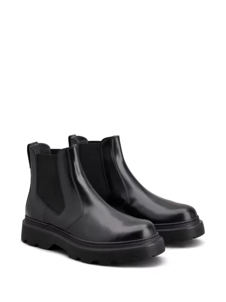 Cizme scurte Tod's din piele negru