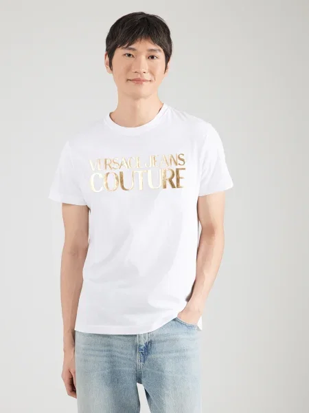 Versace Jeans Couture Tricou auriu alb