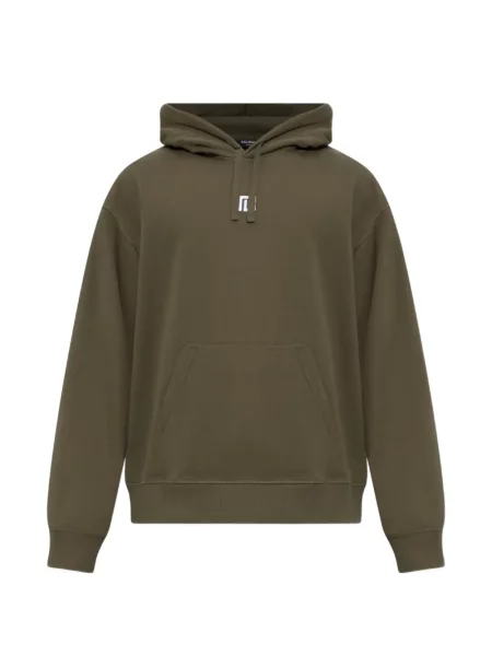 Hanorac cu glugă Balmain cu autograf cu cordon verde