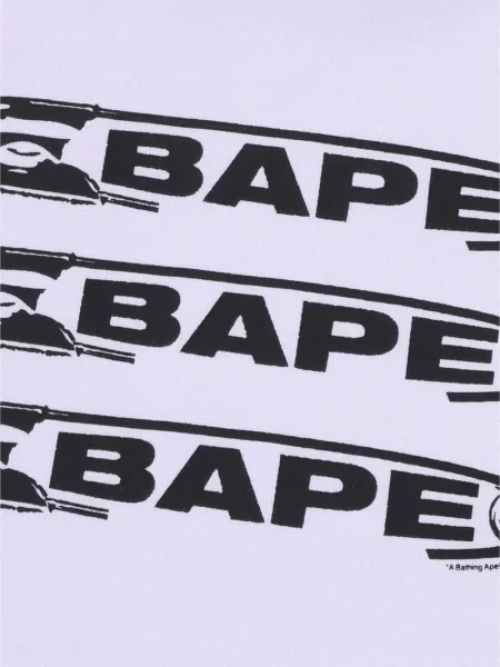 Tricou A Bathing Ape® cu imagine alb