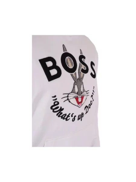 Bluza z kapturem Hugo z kapturem biała