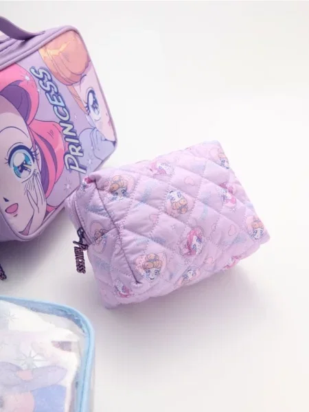 Стеганая косметичка Sinsay фиолетовая