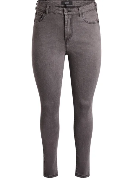 Zizzi Jeans Amy denim gri