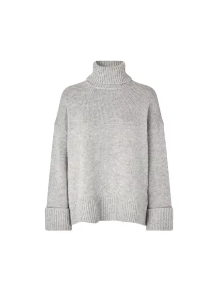 Sweter Samsoe Samsoe wełniany szary