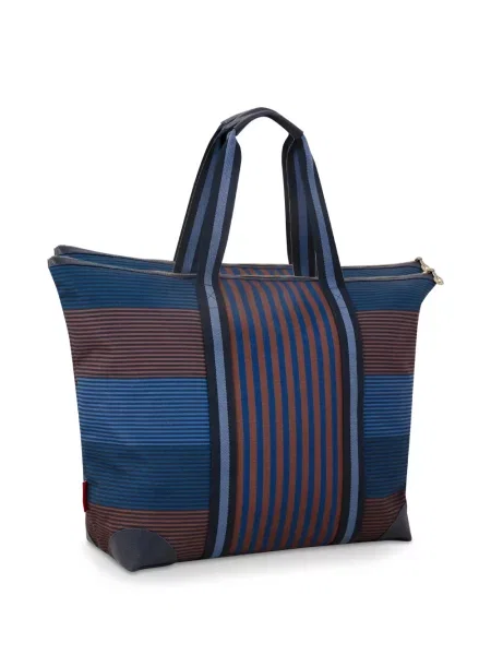Geantă shopper Pip Studio cu dungi albastru