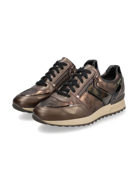 Sneakersy Mephisto skórzane brązowe