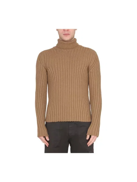 Sweter Ten C wełniany beżowy