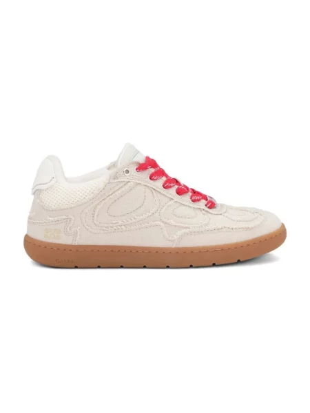 Sneakersy Ganni płócienne beżowe