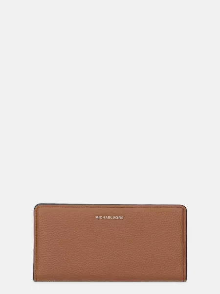 Portfel Michael Michael Kors skórzany brązowy