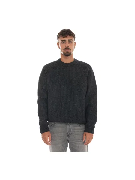 Sweter Boss wełniany czarny