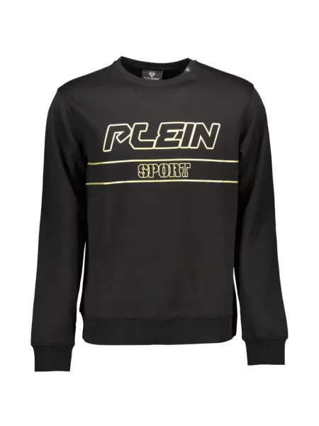 Pulover Plein Sport cu imagine cu decolteu rotund negru