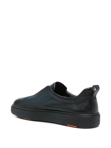 Chiloți Santoni din piele slip-on albastru
