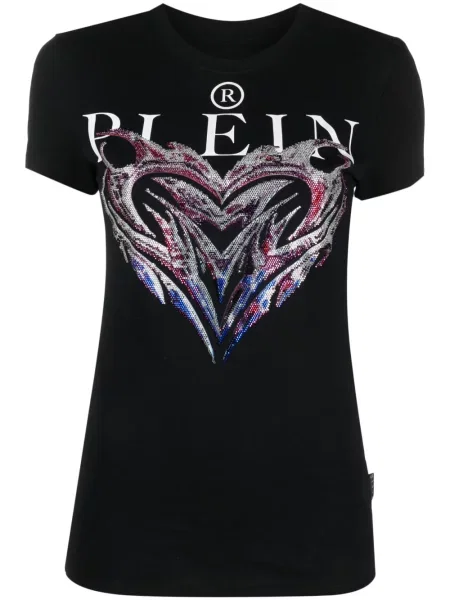 Tricou Philipp Plein cu imagine negru