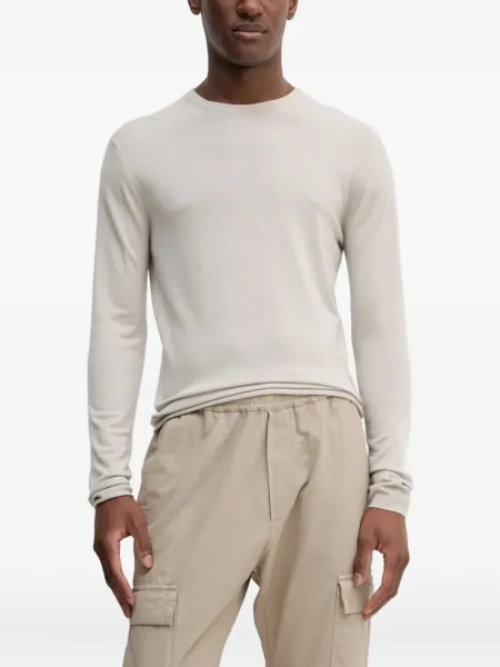 Pulover Barena cu decolteu rotund lung