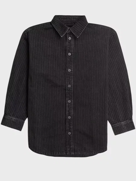 Смугаста максі сорочка G-star Raw сіра