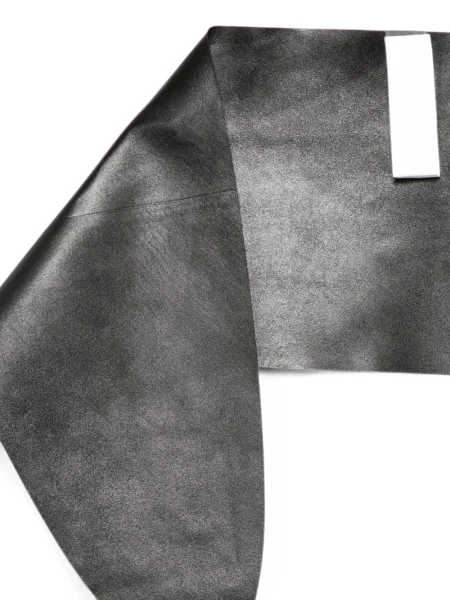 Fular Givenchy din piele cu imagine negru
