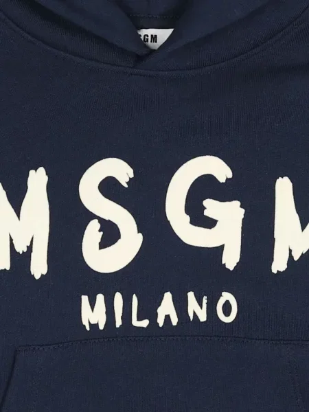 Bluza z kapturem dziecięca Msgm niebieska
