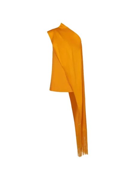Rochie mini Taller Marmo cu franjuri portocaliu