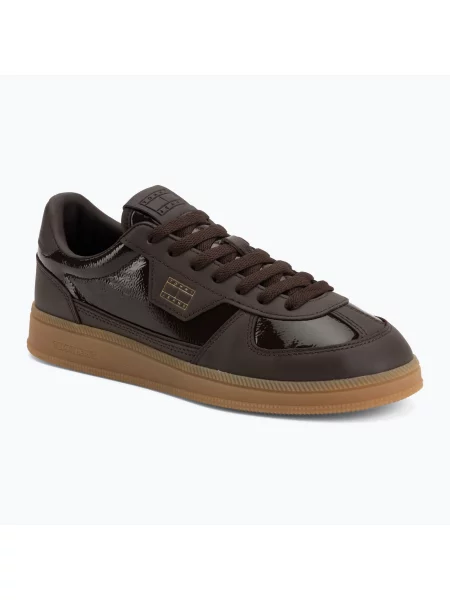 Buty Tommy Hilfiger The Greenwich Edge Soft Naplak fondant brown brązowe