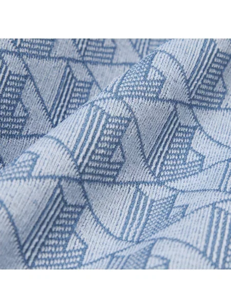 Lacoste Dopasowana Sukienka Polo Z Żakardowym Monogramem niebieska