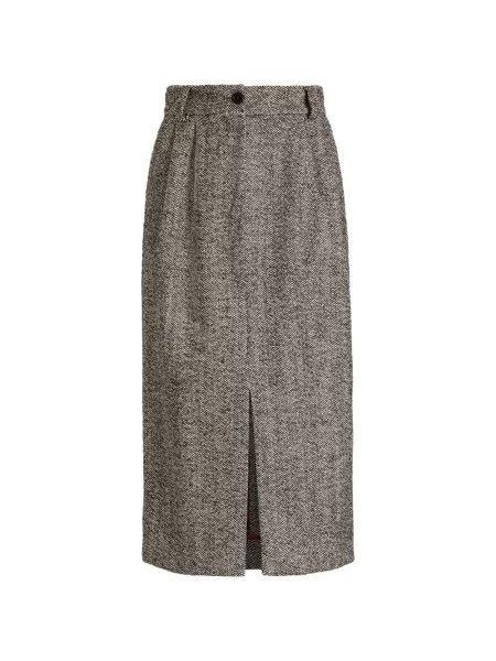 Fustă Dolce & Gabbana de lână gri